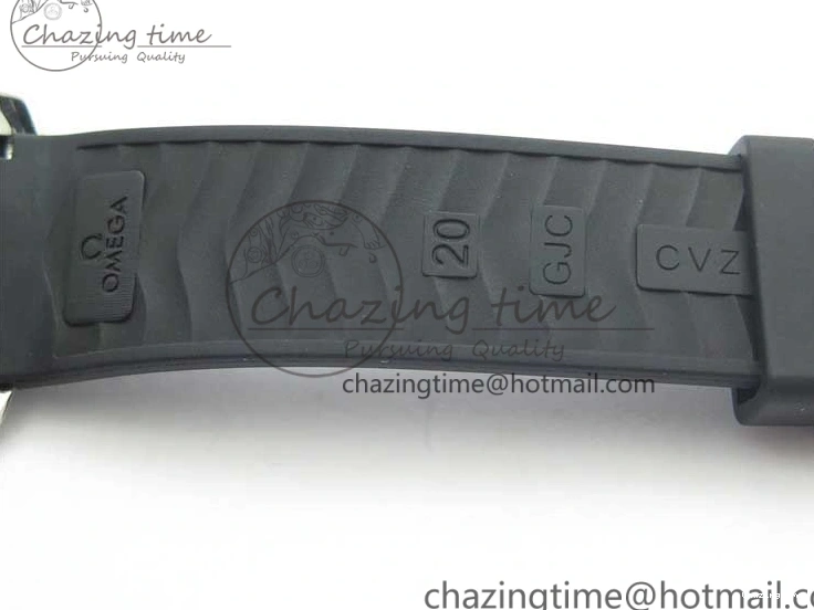 0218 Seasonal 2018 Seamaster Diver 300M SS YG VSF 1:1 Best Edition YG Bezel Black Dial on Black Rubber Strap A 7934